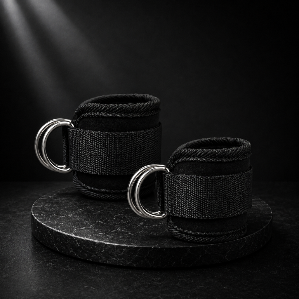4RM Pro Ankle Straps | Heavy Duty Cable Attachment (Pair)