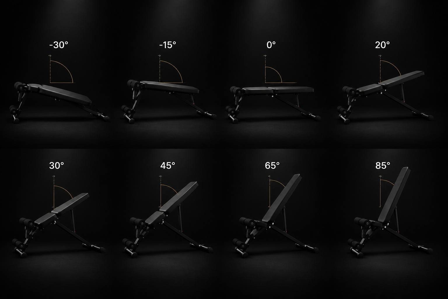 4RM Pro Adjustable Workout Bench | Foldable Multi-Angle Bench